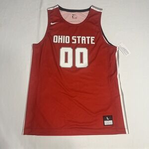 New Nike Ohio State Buckeyes Sample Jersey Basketball Men's L Red 2018